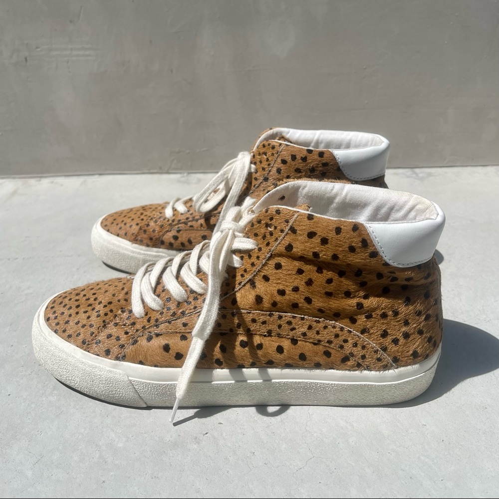 Madewell Cheetah Print High Top Sneakers
